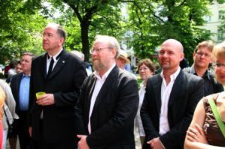 Dr. Berthold Höcker (Superintendent), Wolfgang Thierse, Kristian Gaiser (GKR)